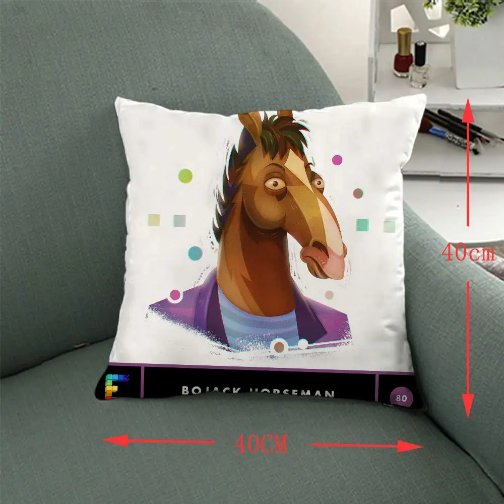 16 &quotКонь БоДжек полное напечатанное Наволочка Чехол Todd Chavez Carolyn Dakimakura полиэстер