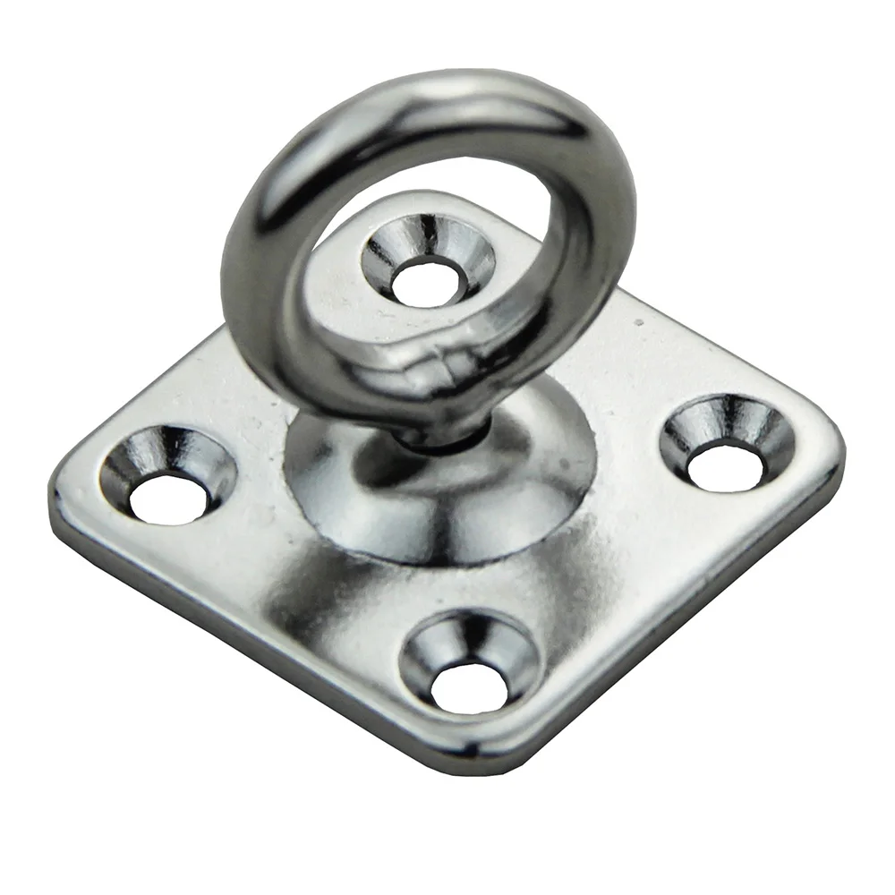 

10 PCS 316 Stainless Steel Swivel Square Pad Eye Plate Boat Rigging Hardware 6mm For Marine Kayak Canoe Boat Kayak Accessories