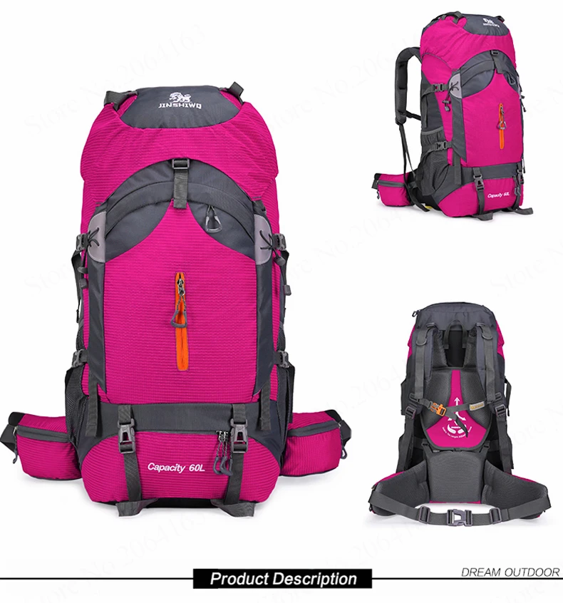 Bolsa de Montanhismo Capacidade de Trekking Mochila ao ar Bolsas de Acampamento Caminhadas Mochila Grande Livre Alumínio 60l 13 grande capacidade de trekking mochila ao ar
