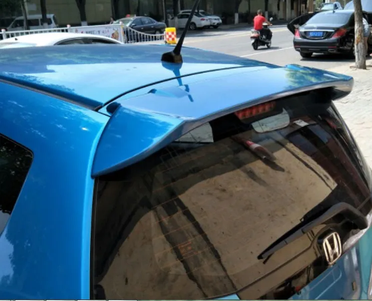 Для Honda Jazz Fit спойлер хэтчбек Высокое качество ABS Материал заднее крыло автомобиля
