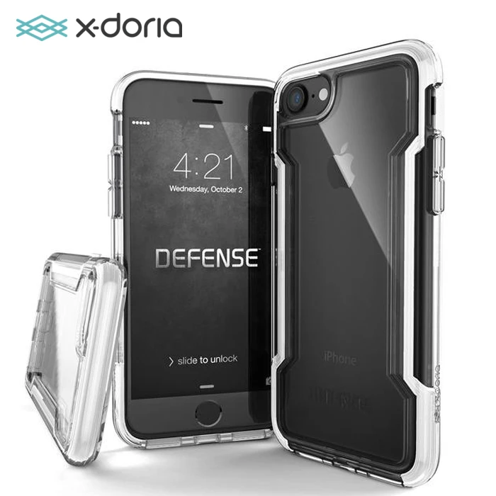 

X-doria Defense Clear Series Case for Apple iPhone 7 / 8 Plus With Triple Layer Shock Military Grade Drop Protective Cover