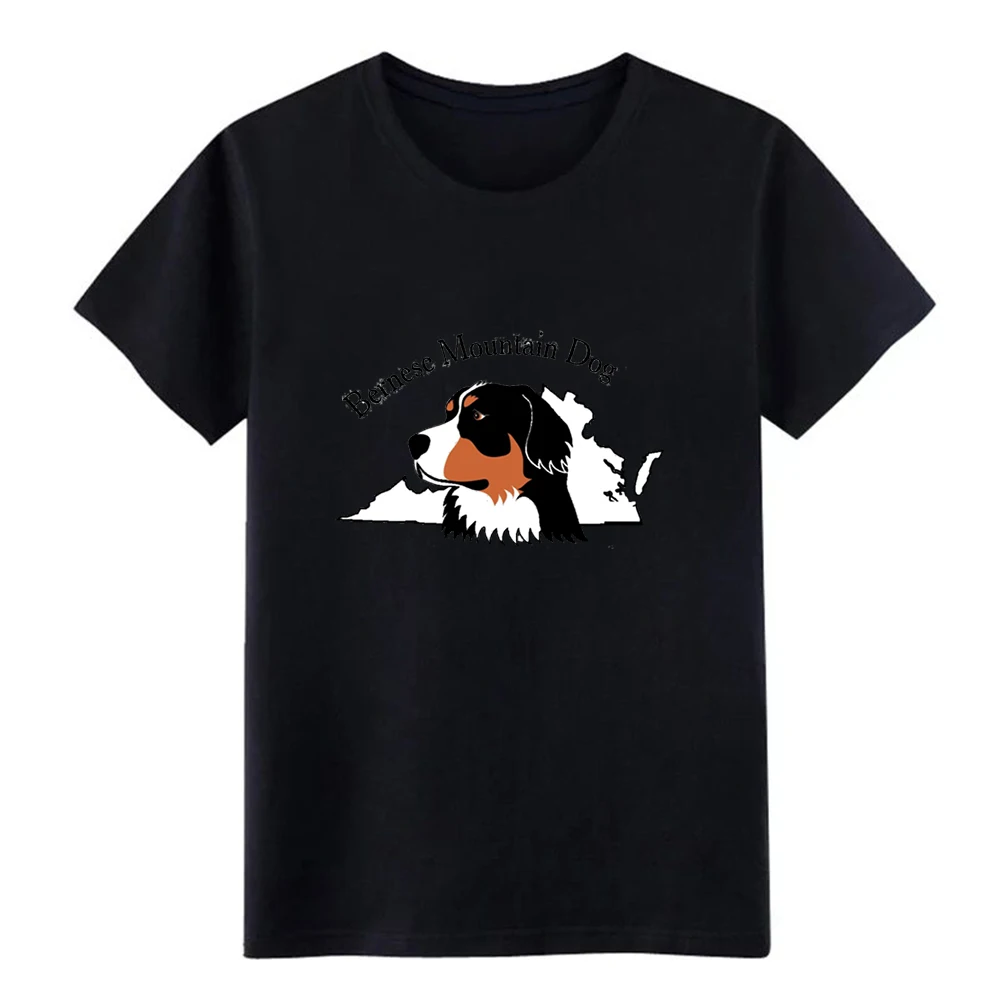 Мужская футболка Bernese Mountain Dog дизайнерская с круглым воротником семейная