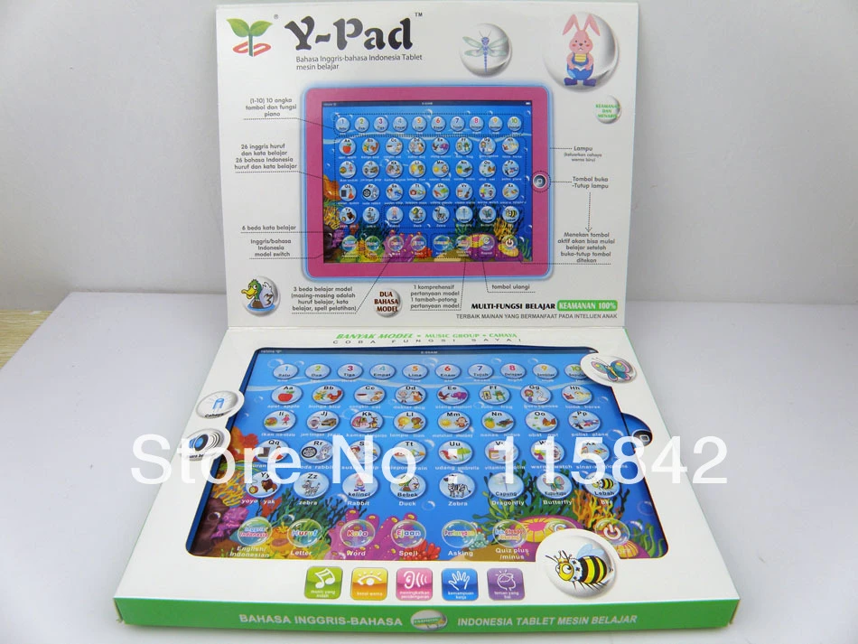 Free Shipping English Indonesian Switch Educational Toys For Kids Y Pad Ypad Tablet Computer For Kids As Gift Toy 6pcs Lot Toy Computer Dvd Player Softwarecomputer Hp Aliexpress
