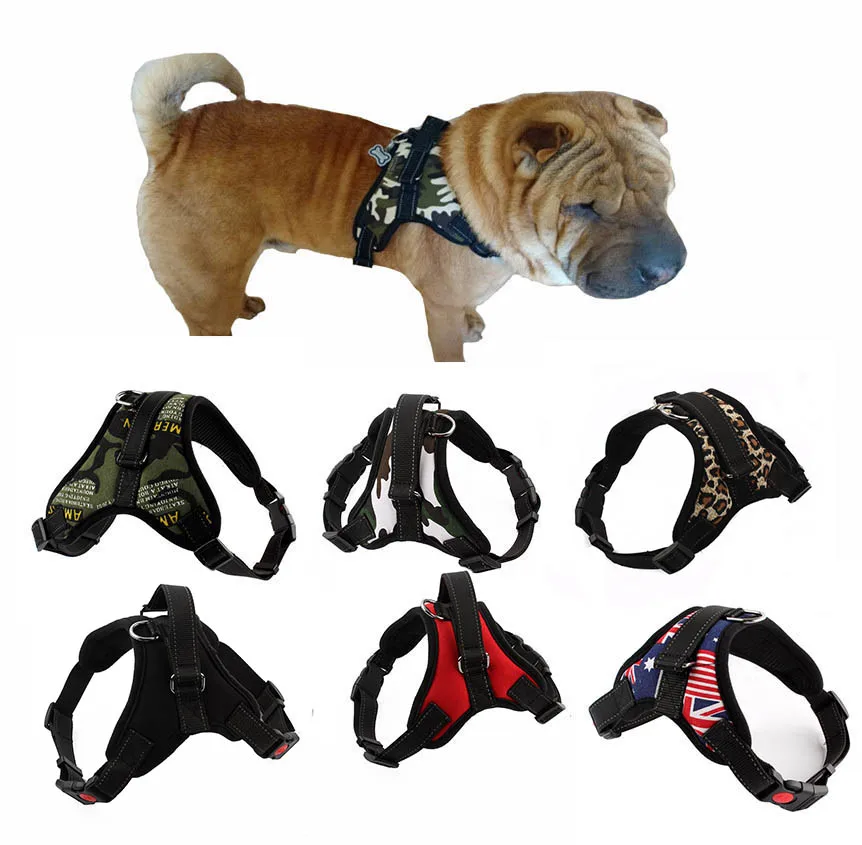 Canvas Oxford Cloth Big Large Medium Small Dog Harnesses Vest canvas-oxford-cloth-big-large-medium-small-dog-harnesses-vest