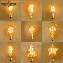 Bombilla лампада Эдисона Светильник Винтаж Ретро лампа ампулы декоративные 40 Вт E27 220 В G80/G95/ST64/A19