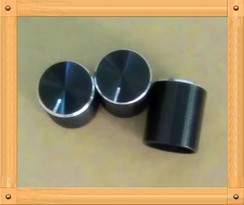 

Free Shipping!!! 50pcs Volume potentiometer aluminum / Straight pattern Knob / rachis black 15 * 17
