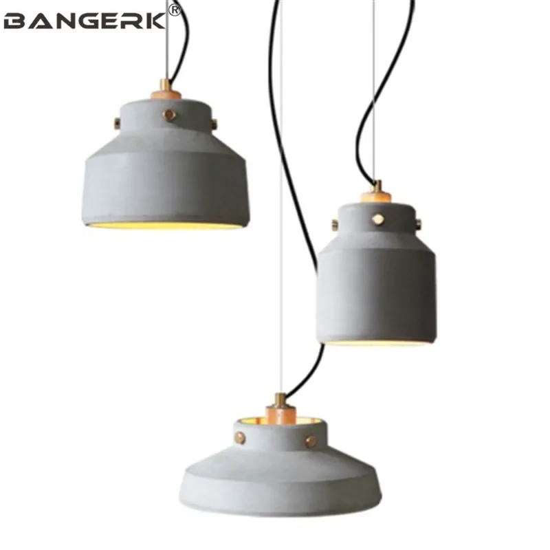 

Nordic Retro Loft Design LED Pendant Lamp Lighting Edison Industrial Vintage Cement Hanging Light Dining Home Decor Luminaire