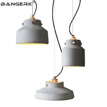 

Nordic Retro Loft Design LED Pendant Lamp Lighting Edison Industrial Vintage Cement Hanging Light Dining Home Decor Luminaire