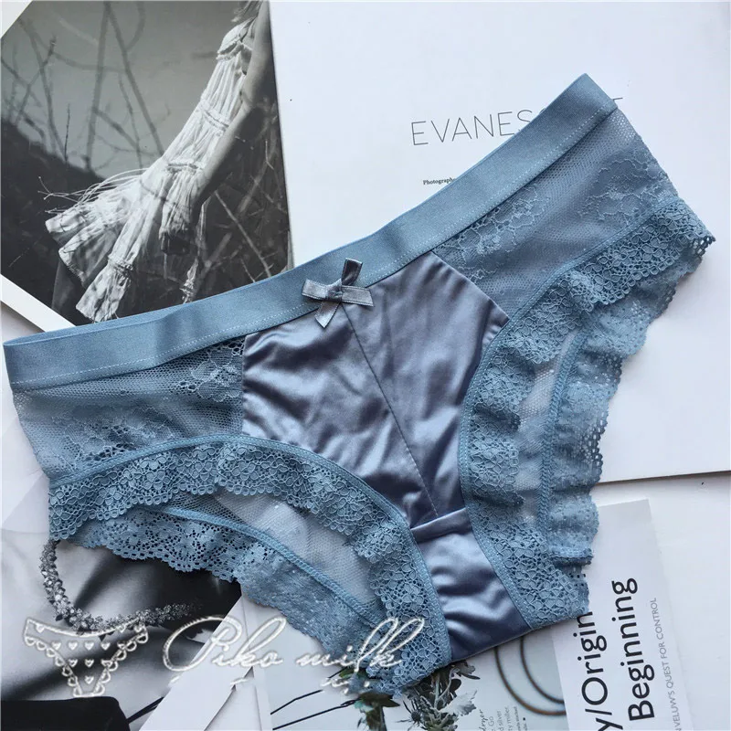 SP&CITY Fashion Silk Lace Hollow Out Panties Sex String European Women Transparent Lace Underwear Crotch Cotton Briefs Lingerie