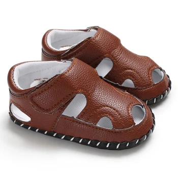 

Summer Baby Boy Closed Toe Soft Sole Anti-slip Crib Shoes First Walkers Walking Shoes