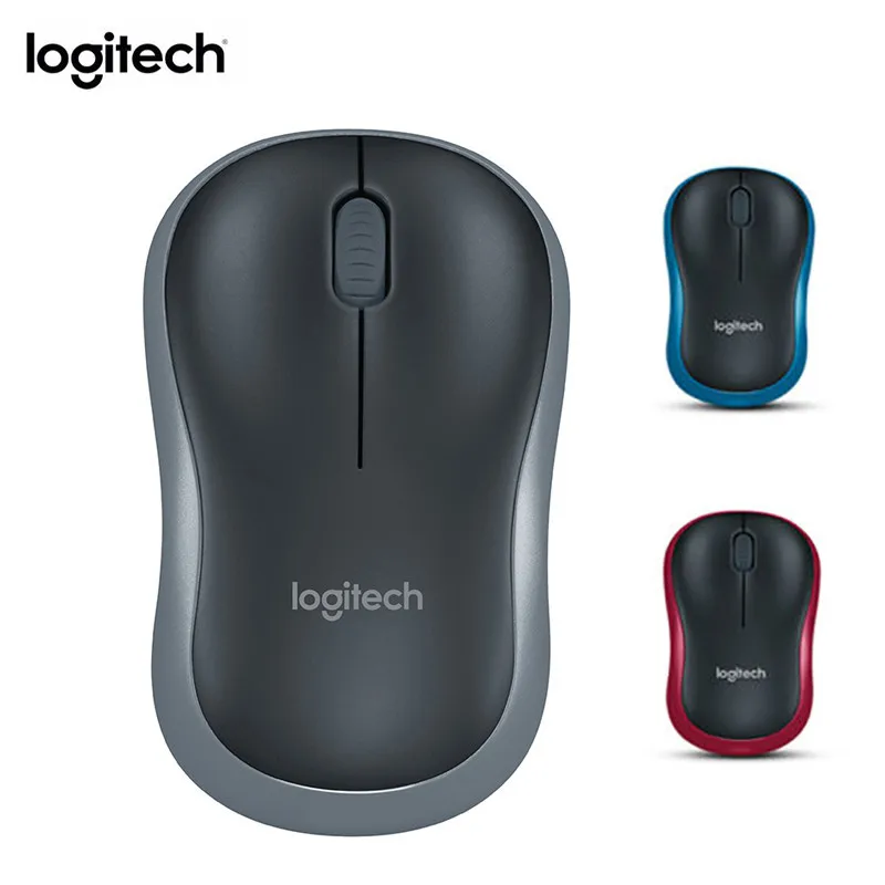 logitech M185 Беспроводной Мышь симметричный Design1000DPI Офисный Компьютерный USB нано-приемник для Windows Mac OS/Linux