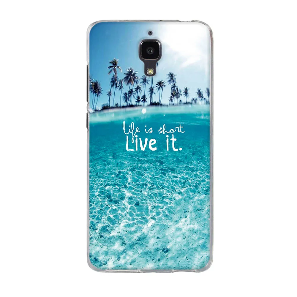 Silicone Case For Xiaomi Mi 4 Case Cover Phone Case For Xiaomi Mi 4 Cover Soft TPU bumper For Xiaomi Mi4 Painted Pattern Cover