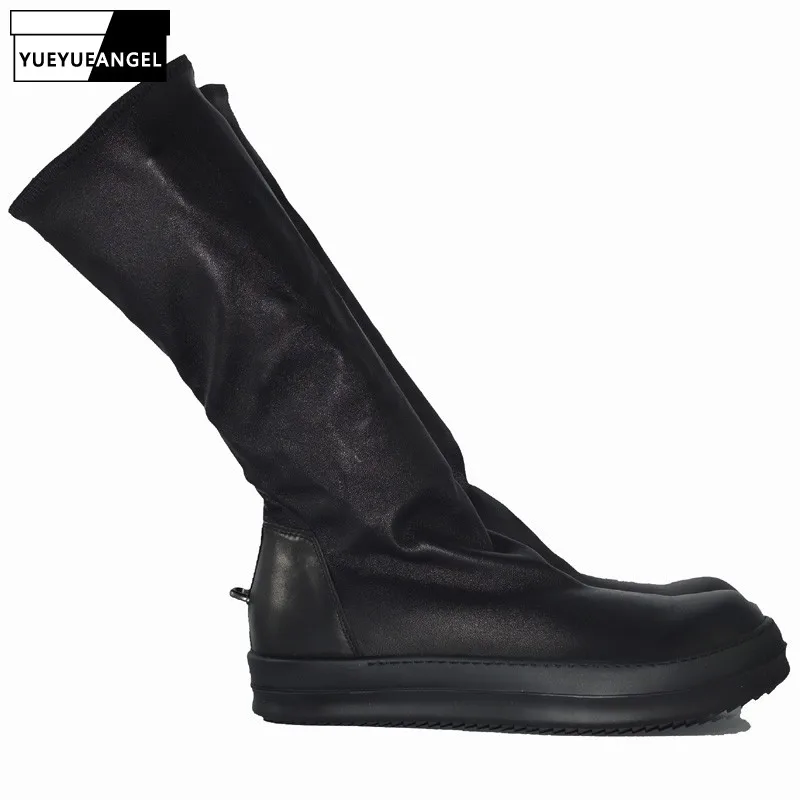 Men Sock Shoes Mid-Calf Boots Genuine Sheepskin Luxury Trainers Winter Casual Sneakers Lovers Flats Platform Shoes Plus Size 45
Men Sock Shoes Mid-Calf Boots Genuine Sheepskin Luxury Trainers Winter Casual Sneakers Lovers Flats Platform Shoes Plus Size 45