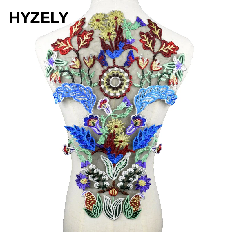 

1pc Colorful African Sequins Lace Fabric Neckline Collar Venise Applique Sewing Diy Craft Accessories Patch Scrapbooking NL274