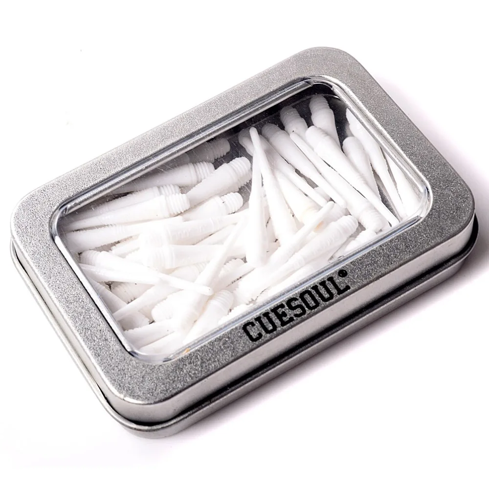 

CUESOUL 50 Pieces White Soft Tip Points For Soft Tip Darts