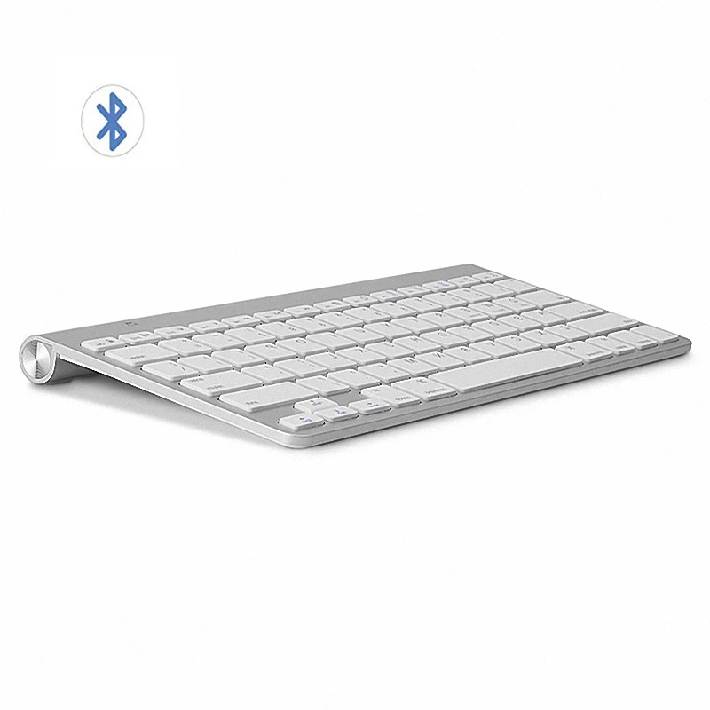 Comprar Teclado Bluetooth ultrafino de alta calidad tabletas y Smartphones silenciosos para Apple teclado inalámbrico estilo IOS Android Windows