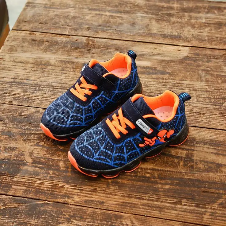 boys spiderman light up shoes