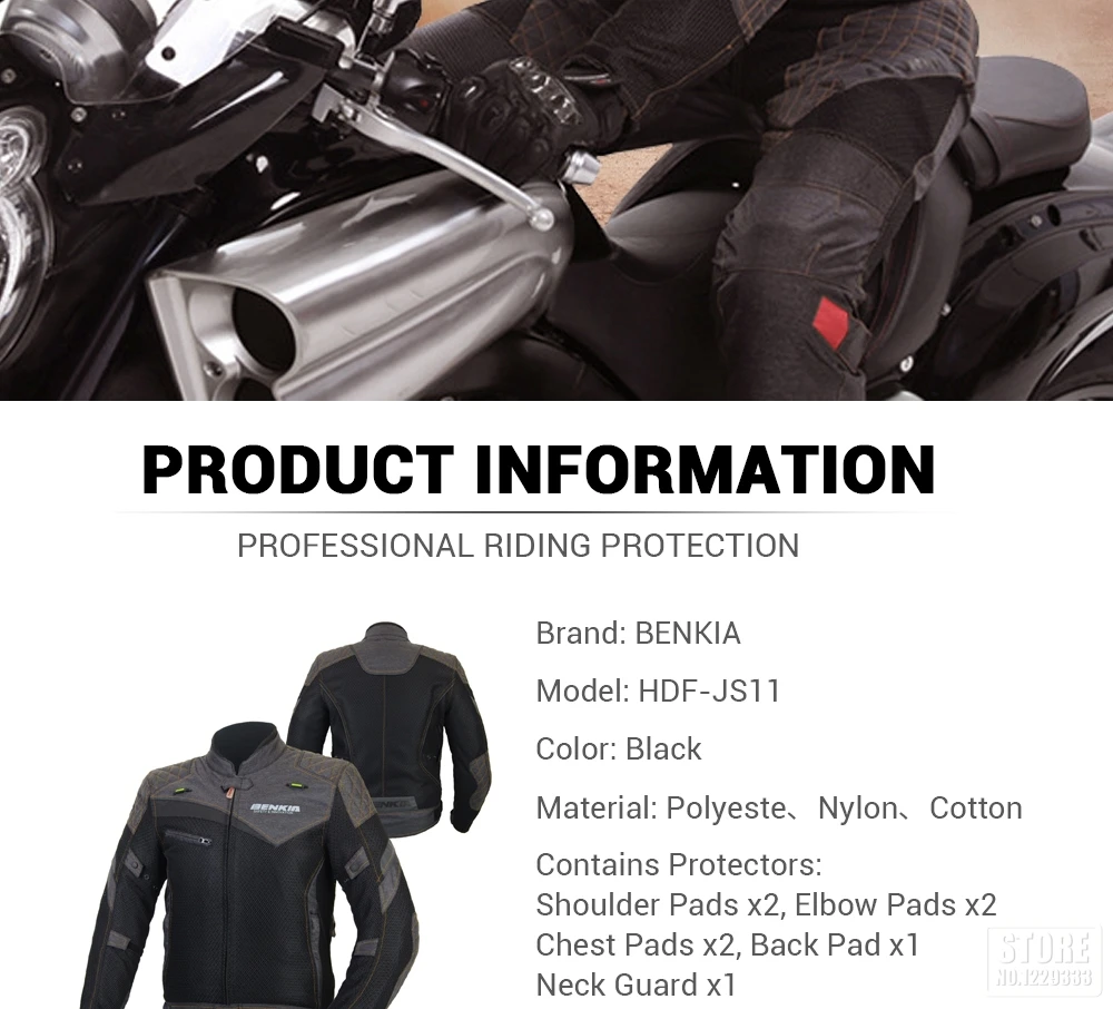 BENKIA сетчатая дышащая мотоциклетная куртка ретро-стиль Chaqueta Moto куртка мотоциклетная куртка для мотокросса куртка для верховой езды Защитное снаряжение JS11