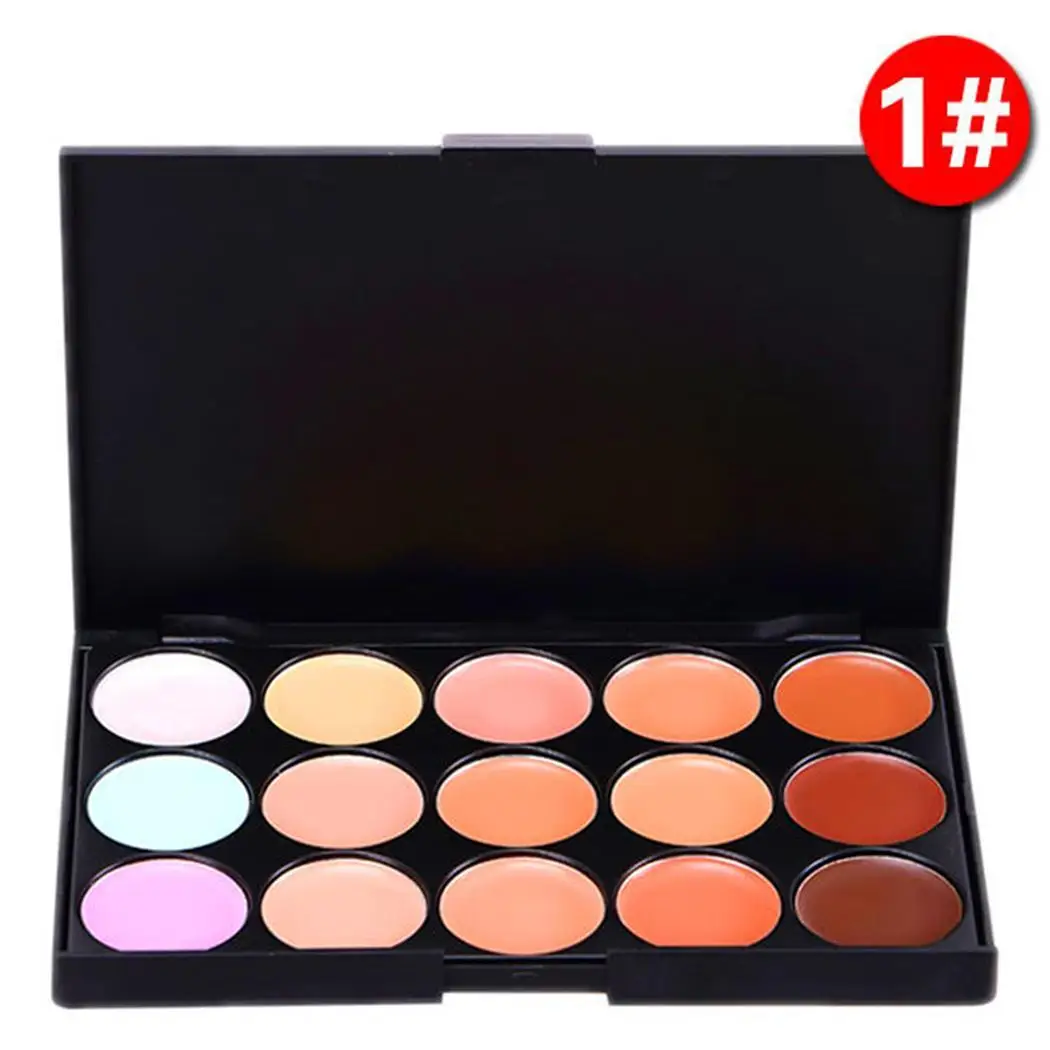 

Women Cosmetic Professional Neutral Face Makeup Concealer Black Normal Palette Cream 3 Colors ABS
