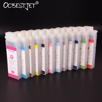 

PFI-101 PFI-103 260ML Empty Refillable Ink Cartridge For Canon IPF-5000 IPF-6100 Printer 12 Colors