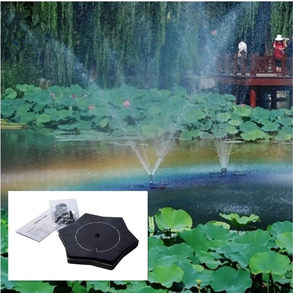 Us 16 56 29 Off Lanlan Newest Outdoor Starfish Shape Solar Fountain Floating Water Pool Garden Pond Decoration In