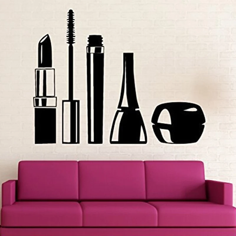 Buy High Quality Beauty Salon Cosmetics Wall Stickers