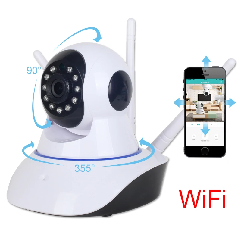 

HD 720P Cloud IP Camera WiFi 720P Exterior Surveillance Cameras Wireless CCTV PTZ Mini Outdoor WiFi IP Camera Baby Monitor