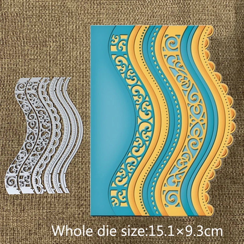 

New Design Craft Metal Cutting Dies new 6pcs Vintage lace ornament Scrapbooking Album DIY Paper Card Craft Embossing Die Cuts