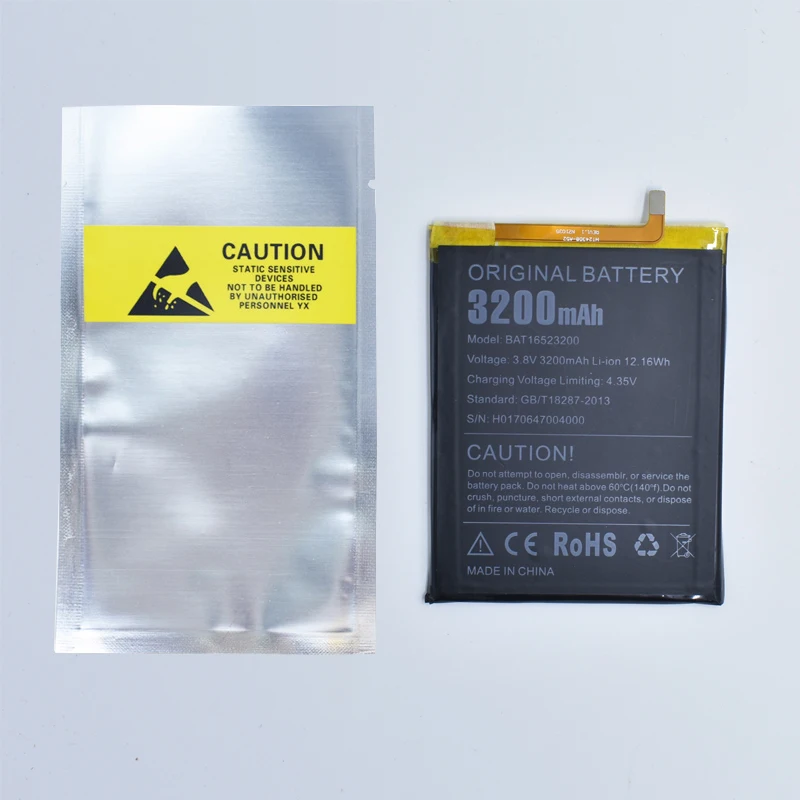 Hekiy Новинка 3200mAh BAT16523200 сменный аккумулятор батарея Для Doogee Y6 C Y6C MTK6750
