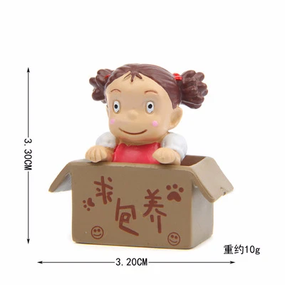Studio Ghibli Мой сосед Тоторо Сацуки Мэй джича фигурка игрушка ПВХ Тоторо пыль Мэй мини кукла модель игрушка для ребенка подарок декор