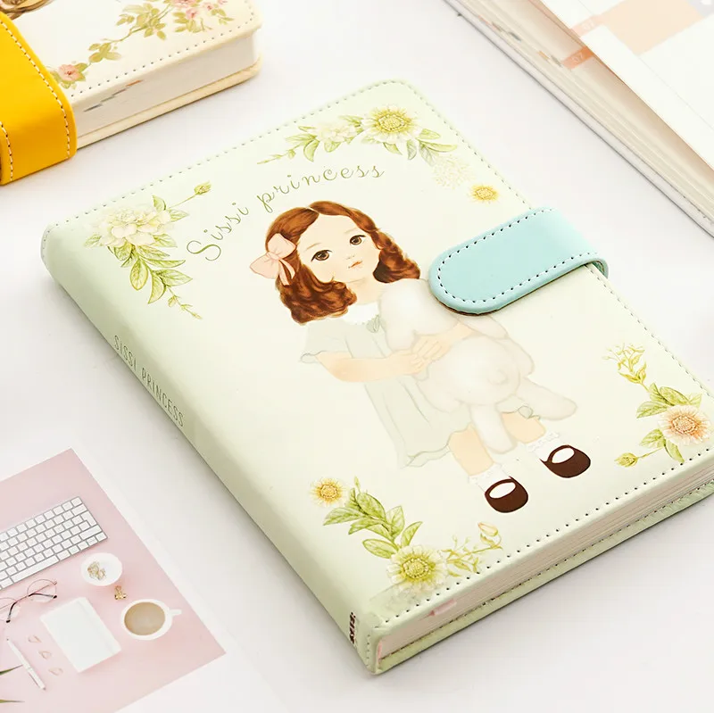 

A5 Kawaii Girl Notebook Journal Daily Weekly Monthly Planner Organizer Cute Diary Journal for Student School Stationery Supplies