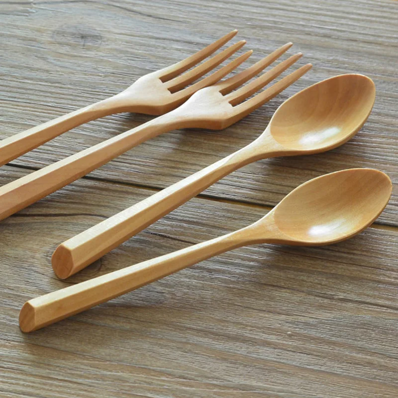 Wood Fork Spoon (4)