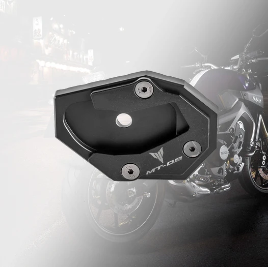 

Motorcycle Kickstand Side Stand Enlarger Plate Extension Pad For Yamaha MT09 2013-2018 FZ09 2013-2017 MT-09 Tracer FZ-09