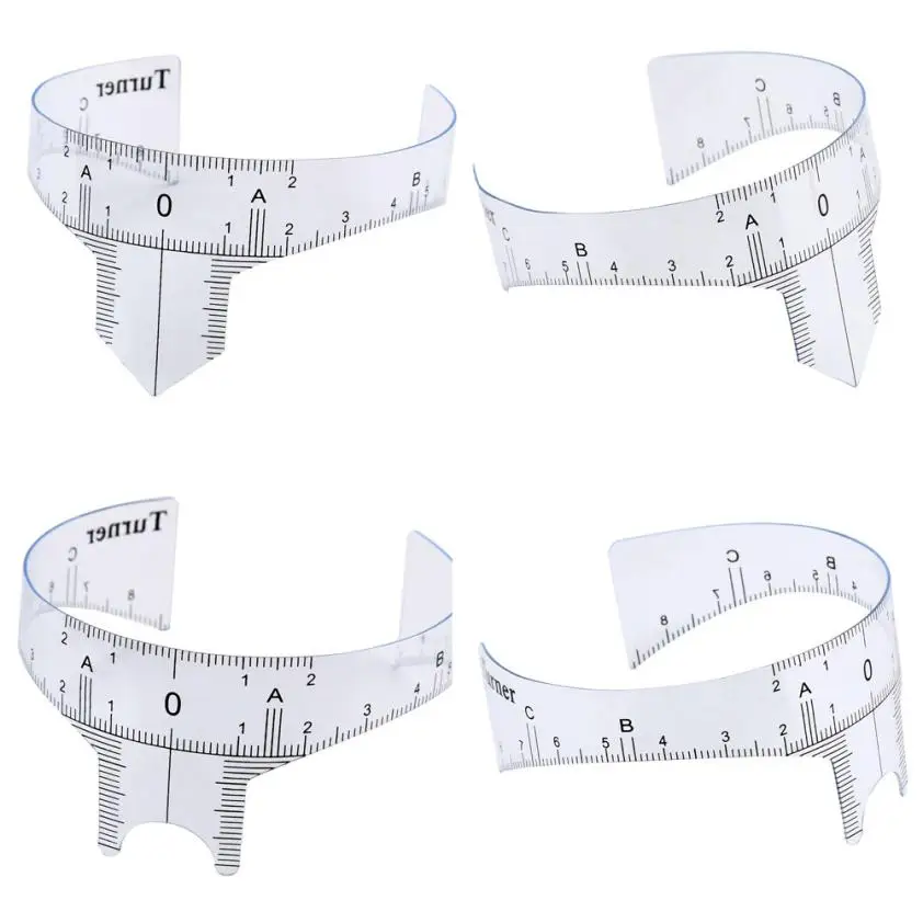 

New And Hot Microblading Reusable Makeup Brow Measure Eyebrow Guide Ruler Permanent Tools Plastic Material 2017 Anne