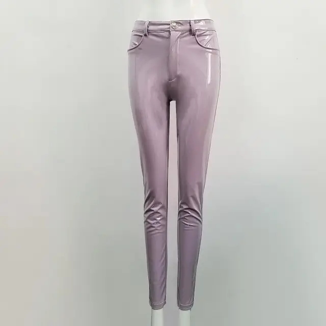 New Color Women PU Leather Pant Sexy Stretch 2019 Bodycon Winter Women Pants Trousers Pencil Pant