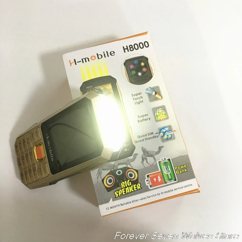 H mobile H8000 кнопочные сотовые телефоны с FM Java Bluetooth 20000 мАч двойная камера Супер