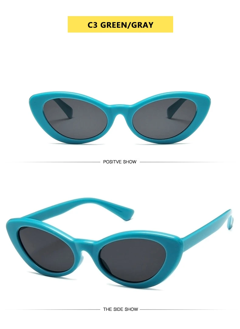 Punk ombre femmes mode lunettes de soleil marque Designer femme rétro lunettes triangulaires oculos feminino lunettes de soleil Sexy Gafas_voghion.com