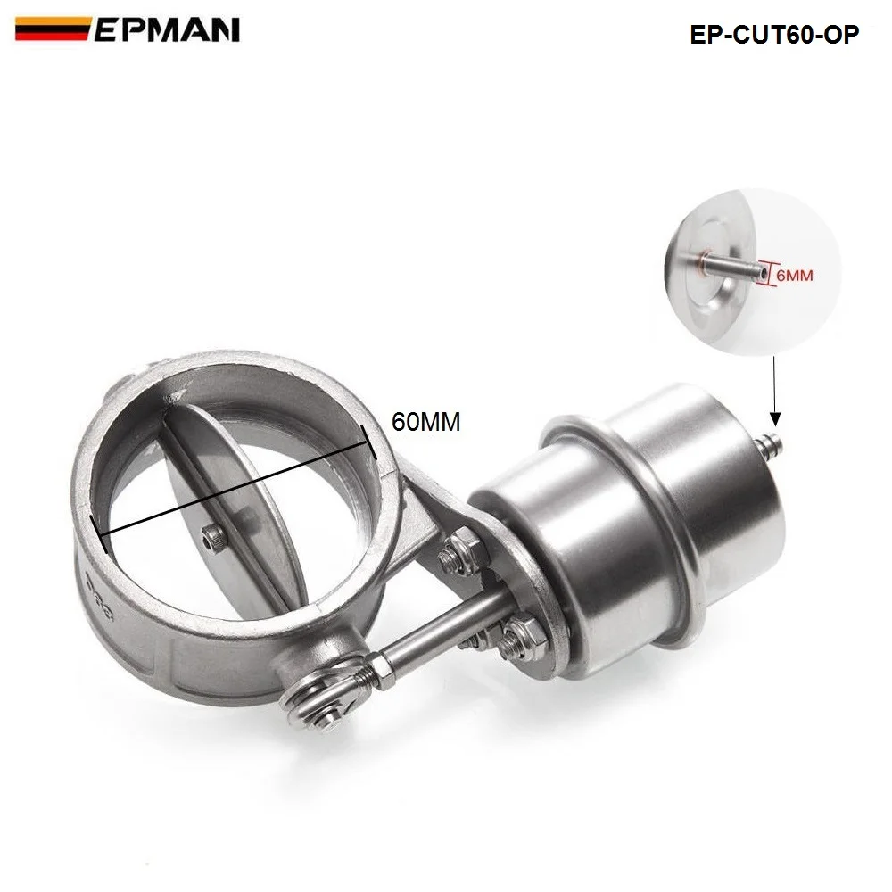 Выхлоп регулирующего клапана 2," 60 мм Труба открытого типа с вакуумным приводом с беспроводным пультом дистанционного управления набор EP-CUT60-OP-DZ