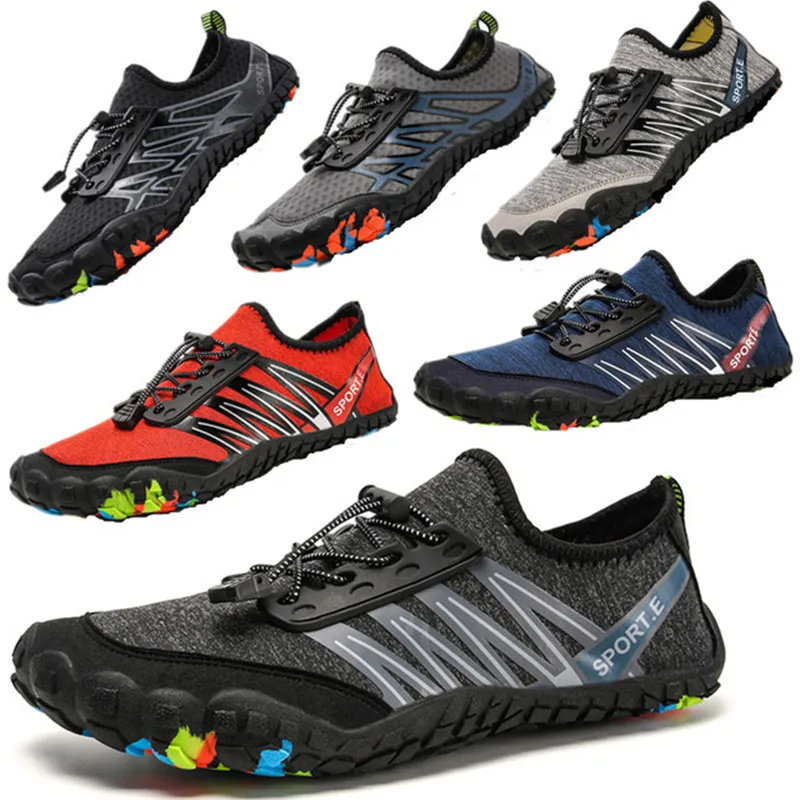 أكوا سباحة رياضية للجنسين أحذية ماء بيرفوت صنادل شاطئ المنبع الصيف في الهواء الطلق سريعة الجافة كبيرة حجم درب حافي القدمين