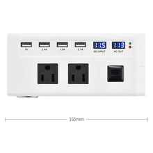 200W Car Power Inverter DC12V to AC110V/220V 60Hz Sine Wave Modified Car Inverter 4 USB Ports Car Charger Converter Adapter 200W Car Power Inverter DC12V to AC110V/220V 60Hz Sine Wave Modified Car Inverter 4 USB Ports Car Charger Converter Adapter