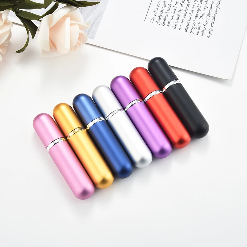 

5ml Refillable Portable Mini Perfume Bottle Traveler Aluminum Spray Atomizer Bottle Empty Parfum Bottle For Spray Scent Pump