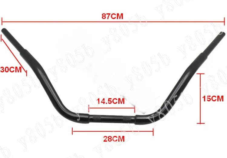 МОТОЦИКЛ хром Драг Рули " 25 мм бар для Fit Bobber Road Kings Electra Glide Street Glides Road Glides
