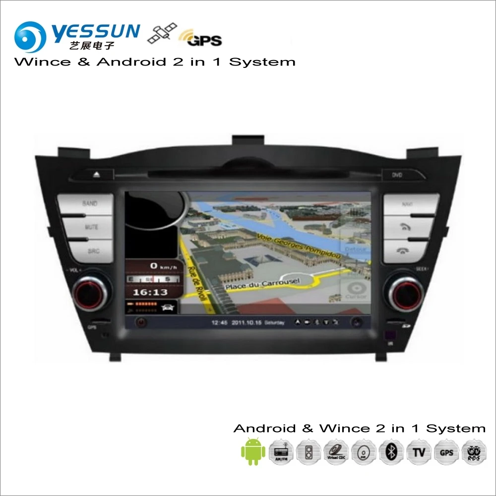 

YESSUN For Hyundai Tucson / ix35 2009~2015 Car Android Multimedia Radio CD DVD Player GPS Navi Map Navigation Audio Video Stereo