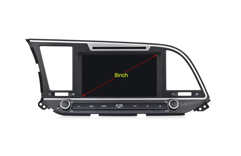 Четырехъядерный android 7,1 автомобильный dvd gps плеер 600*1024 для HYUNDAI ELANTRA 2017 2016 gps навигация автомобиля стерео аудио-видео плеер