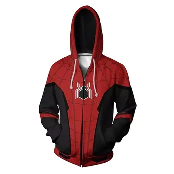 

Spider Man male sweatshirt 3D Printed Cosplay Spiderman Costume Hoodie Men Superhero Hooded spiderman Hoodies 5XL clothes Tops