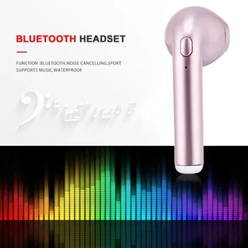 

For Apple iPhone 7 Wireless Bluetooth Earphone in Ear Stereo Earbud Headset 5 colors not Powered Facial Cleansing Device Parts