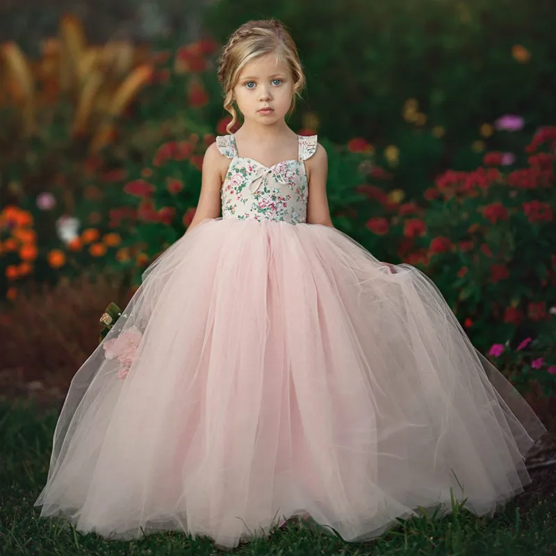1-7Y Kids Girl Luxury Lace Floral Princess Dresses Elegant Backless Little Girls Party Wedding Dress Vestido De Festa Infantil 1-7Y Kids Girl Luxury Lace Floral Princess Dresses Elegant Backless Little Girls Party Wedding Dress Vestido De Festa Infantil