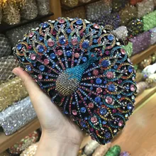 XIYUAN красный/синий коробка сумка Diamond Для женщин Сумочка-клатч с украшением в виде кристаллов вечерние сумки из натуральной кожи женские банкетные, модный кошелек, клатч вечерняя сумка для выпускного вечера