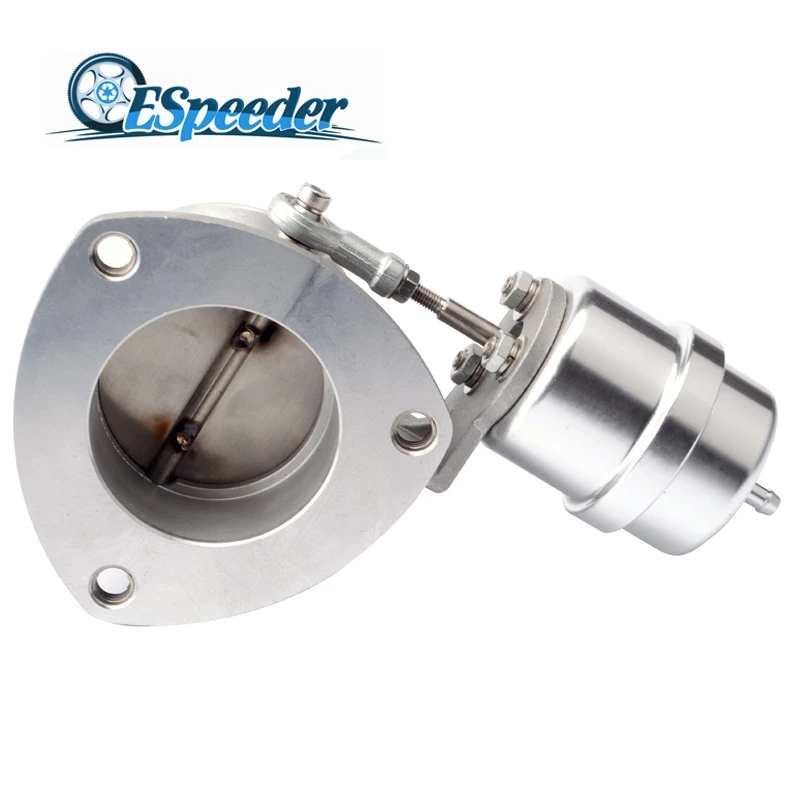 

ESPEEDER 2.5" 63mm Stainless Steel Vacuum Activated Exhaust Control Valve Boost Actuator Exhaust Cutout Valve