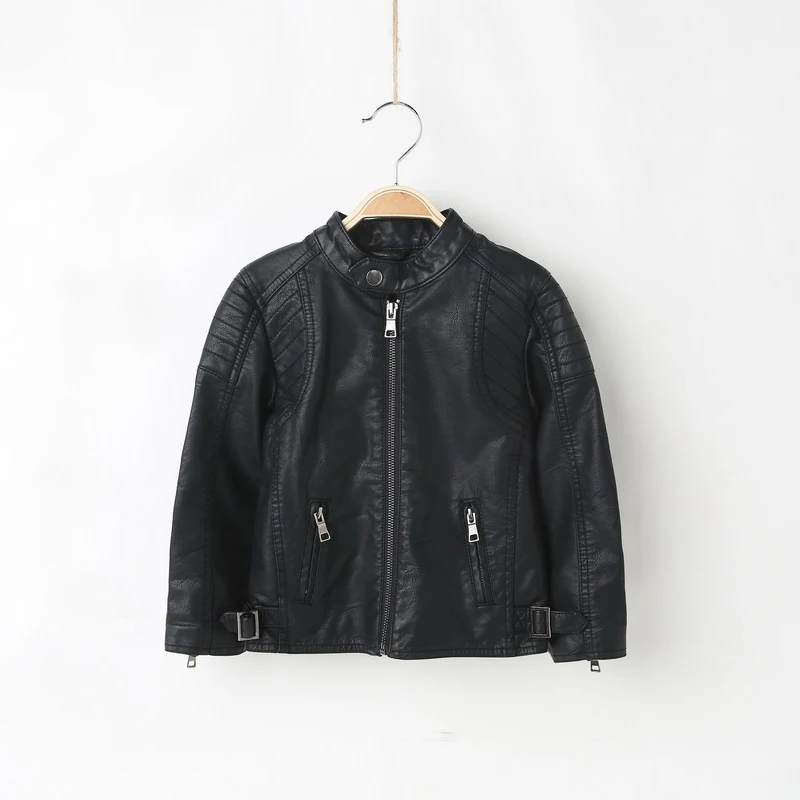 

Spring Autumn Kids Jacket PU Leather boy girl Jackets Clothes Children Outwear For Baby boys girls jackets 846
